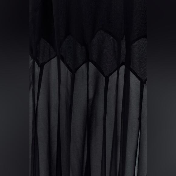 Zara Black SEMI SHEER STRAPLESS DRESS Size Medium - Picture 8 of 15